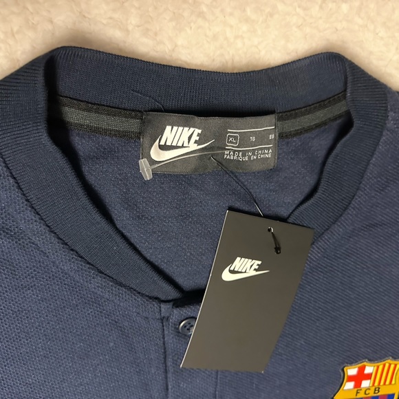 Barcelona FBC Nike Authentic 2018-19 Grand Slam RARE Polo Shirt Mens Sz XL New - Picture 8 of 14